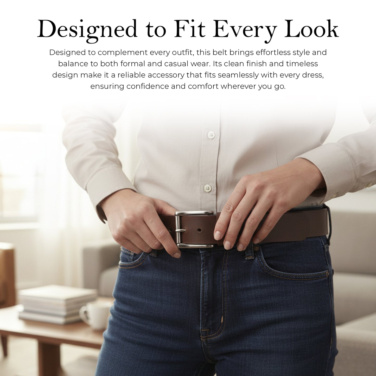 Mens Belts Leather Full Grain, Buffalo Leather, Handmade By Amish, (38mm) Width & (3.6mm) Thickness (Chocolate) TOPNOTCH WORLD