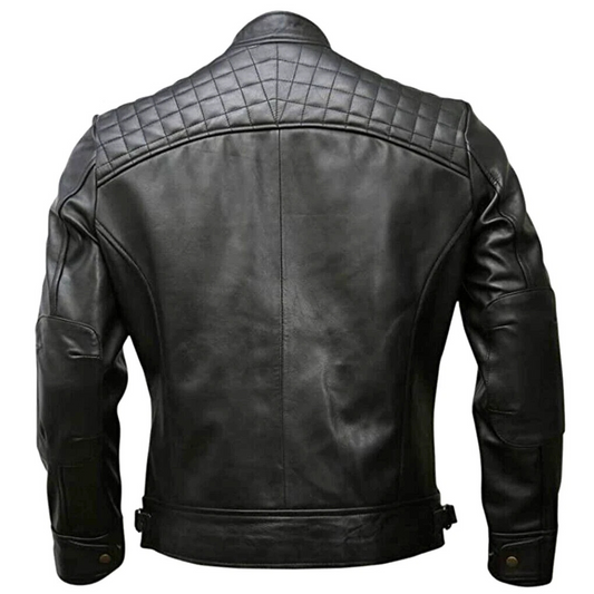 Leather Jacket Men, Genuine Lambskin Leather, Biker Style Jacket Casual & Outdoor Wear TOPNOTCH WORLD