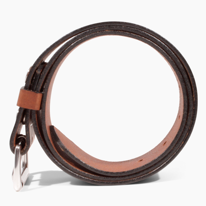 Mens Belts Leather Veg Oil Tan, Buffalo Leather Handmade By Amish, 1.25 Inch Wide & 3.6mm Thickness (Brown) TOPNOTCH WORLD