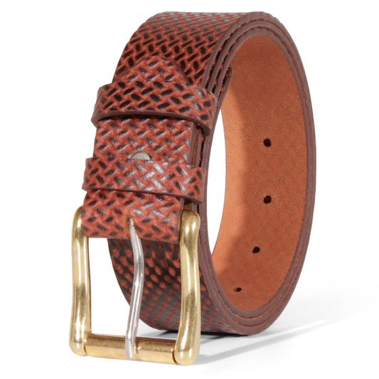 Mens Belts Leather Full Grain, Buffalo Leather, Handmade By Amish, (38mm) Width & (3.6mm) Thickness TOPNOTCH WORLD