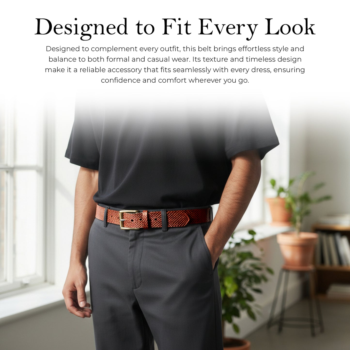 Mens Belts Leather Full Grain, Buffalo Leather, Handmade By Amish, (38mm) Width & (3.6mm) Thickness TOPNOTCH WORLD