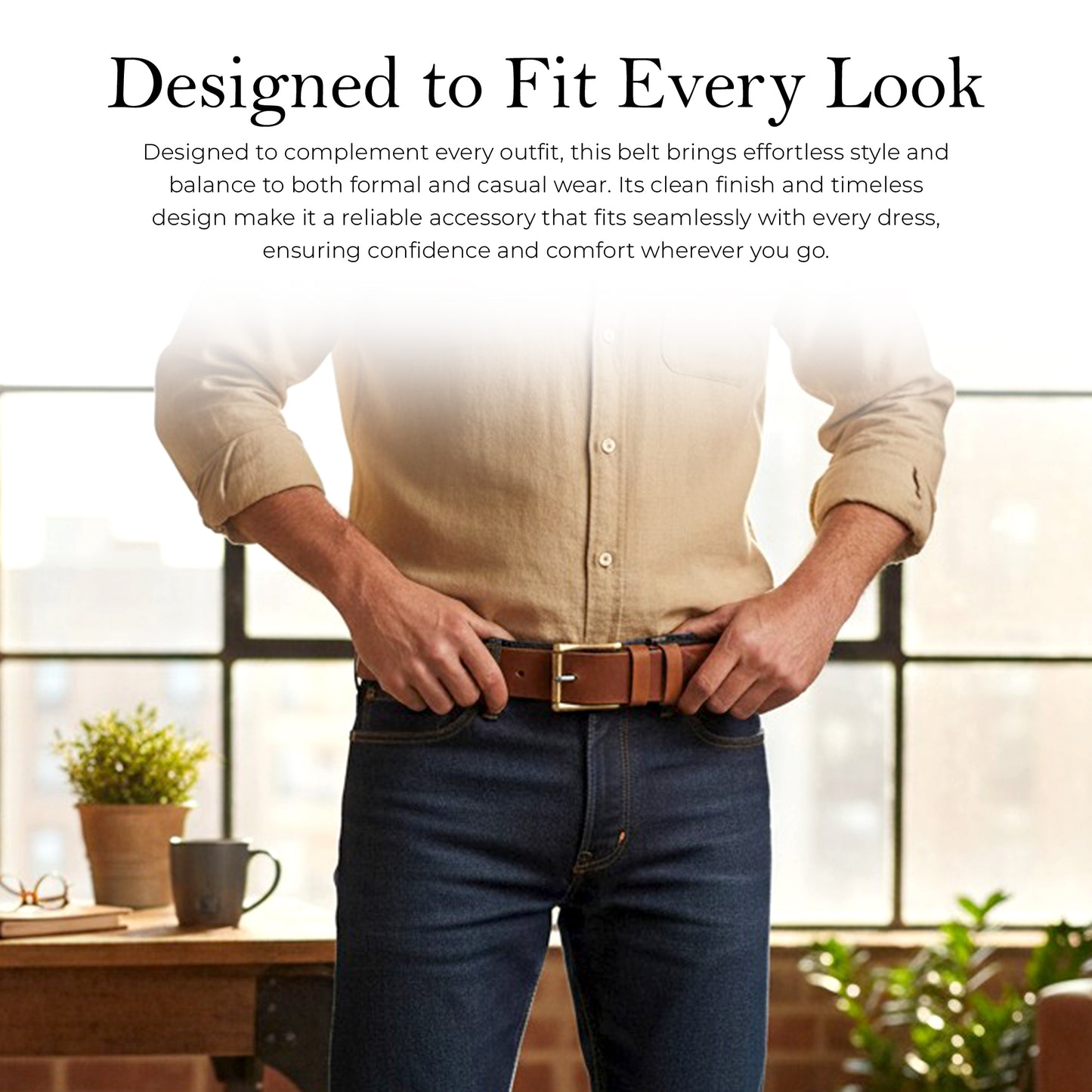 Mens Belts Leather Full Grain, Buffalo Leather, Handmade By Amish, (38mm) Width & (3.6mm) Thickness (Mustard) TOPNOTCH WORLD