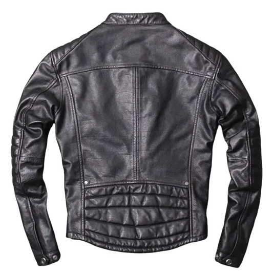 Leather Jacket Men, Genuine Lambskin Leather, Biker Style Jacket Casual & Outdoor Wear TOPNOTCH WORLD