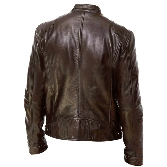 Leather Jacket Men, Genuine Lambskin Leather, Biker Style Jacket Casual & Outdoor Wear TOPNOTCH WORLD