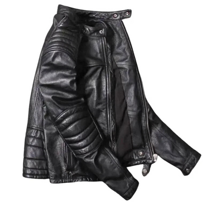 Leather Jacket Men, Genuine Lambskin Leather, Biker Style Jacket Casual & Outdoor Wear TOPNOTCH WORLD
