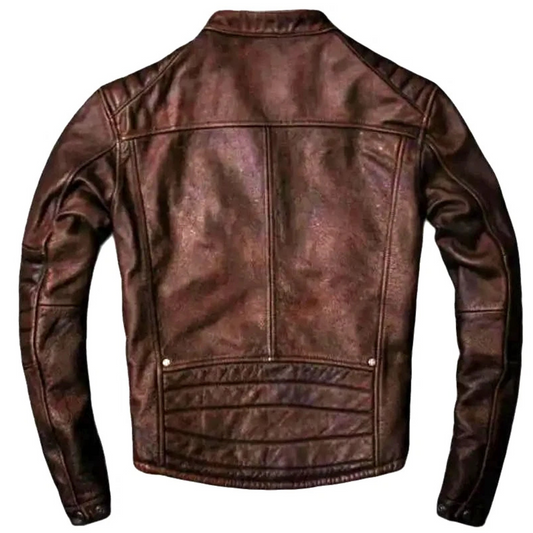 Leather Jacket Men, Genuine Lambskin Leather, Biker Style Jacket Casual & Outdoor Wear TOPNOTCH WORLD