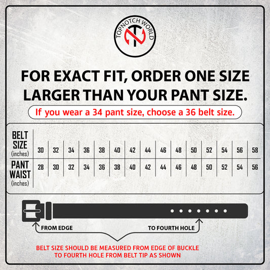 Mens Belts Leather Full Grain, Buffalo Leather, Handmade By Amish, (38mm) Width & (3.6mm) Thickness (Wine) TOPNOTCH WORLD